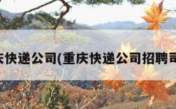 重庆快递公司(重庆快递公司招聘司机)