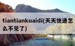 tiantiankuaidi(天天快递怎么不见了)