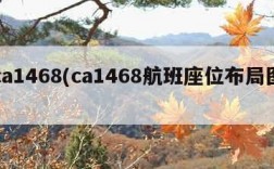 ca1468(ca1468航班座位布局图)