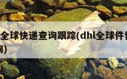 dhl全球快递查询跟踪(dhl全球件快递查询)