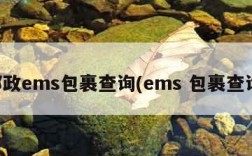 邮政ems包裹查询(ems 包裹查询)