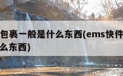 ems包裹一般是什么东西(ems快件一般是什么东西)