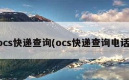 ocs快递查询(ocs快递查询电话)