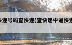 圆通快递号码查快递(查快递中通快递 单号)