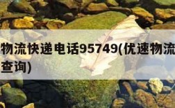 优速物流快递电话95749(优速物流官网网点查询)