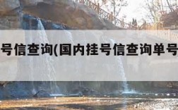 国内挂号信查询(国内挂号信查询单号查询追踪)