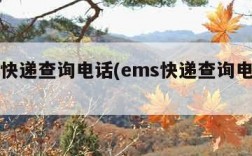 ems快递查询电话(ems快递查询电话客服)