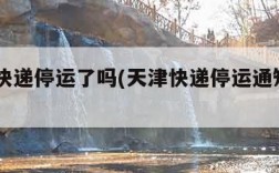 天津快递停运了吗(天津快递停运通知2021年)